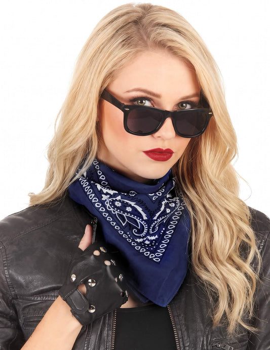 Bandana de cowboy azul