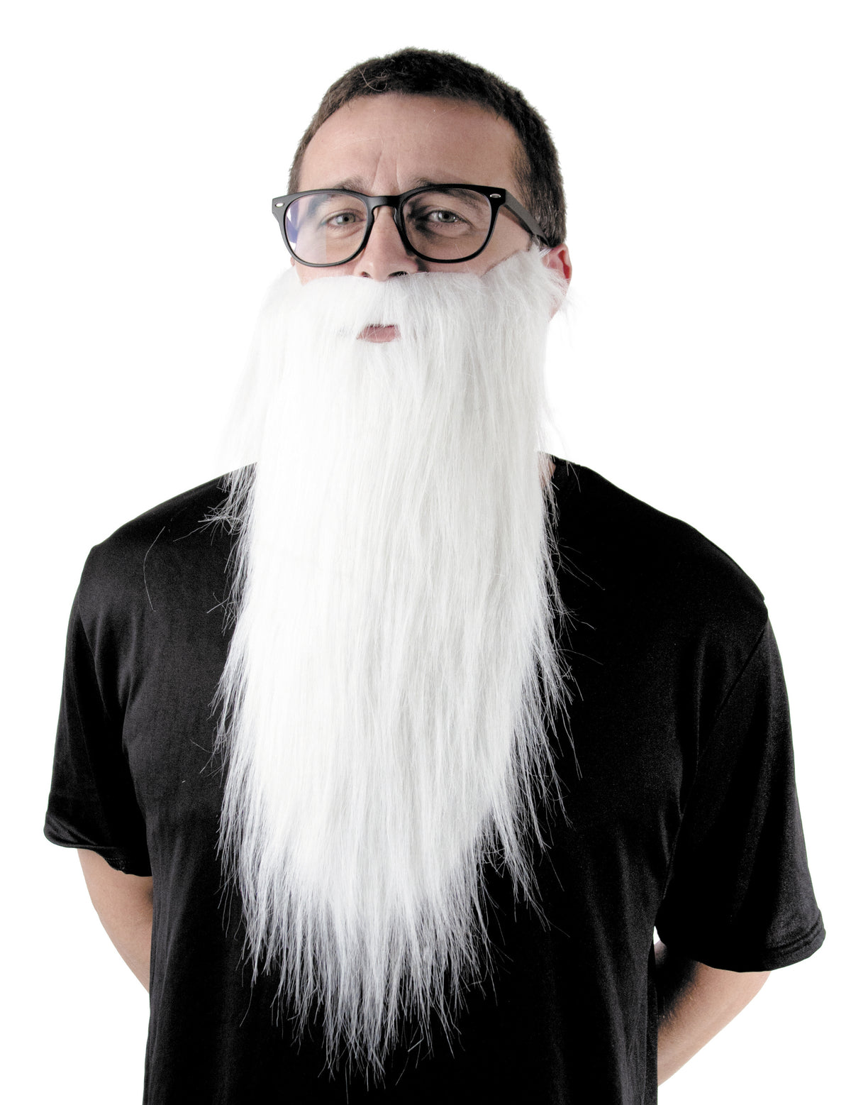 Barbe longue pour adulte blanche