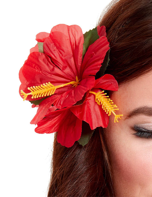 Flor havaiana vermelha havai