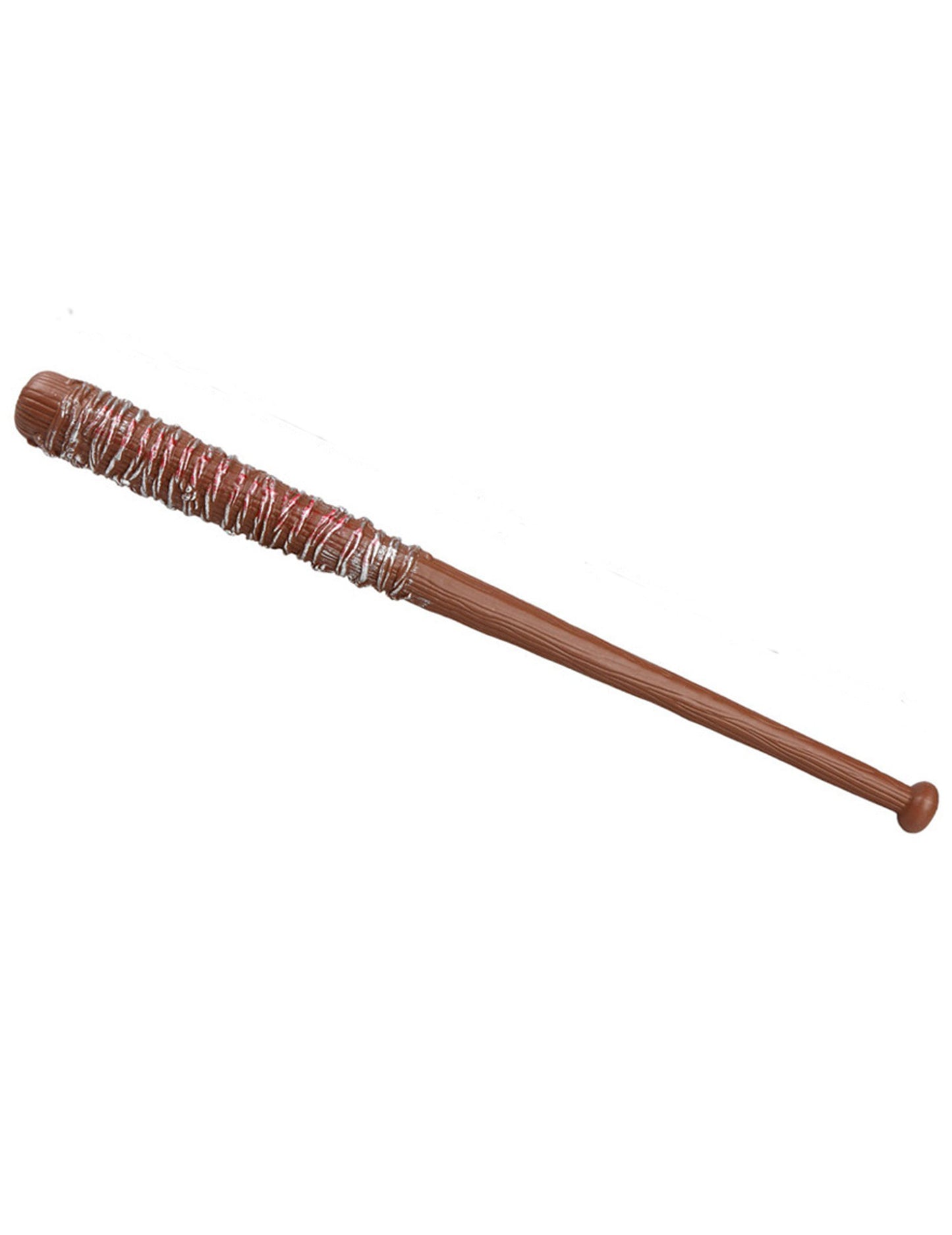 Batte de baseball avec barbelé ensanglanté pour adulte marron et argentée