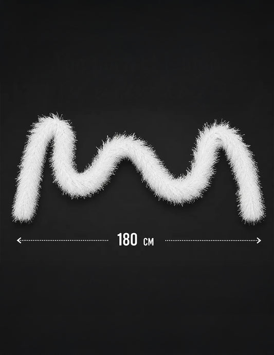 Boá de pelos brancos 60g