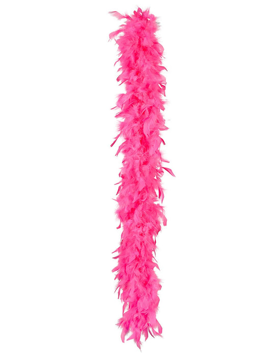 Vue d'ensemble du boa rose fluo UV pour femme 50 g