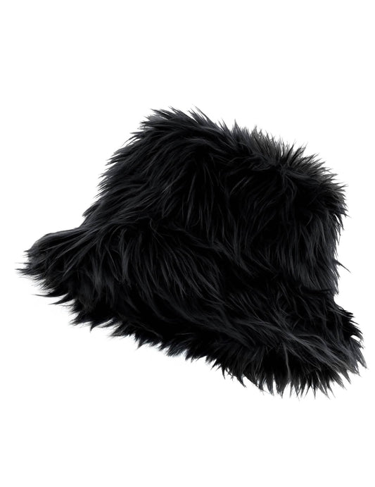 Vue de profil du bob en poils pour adulte