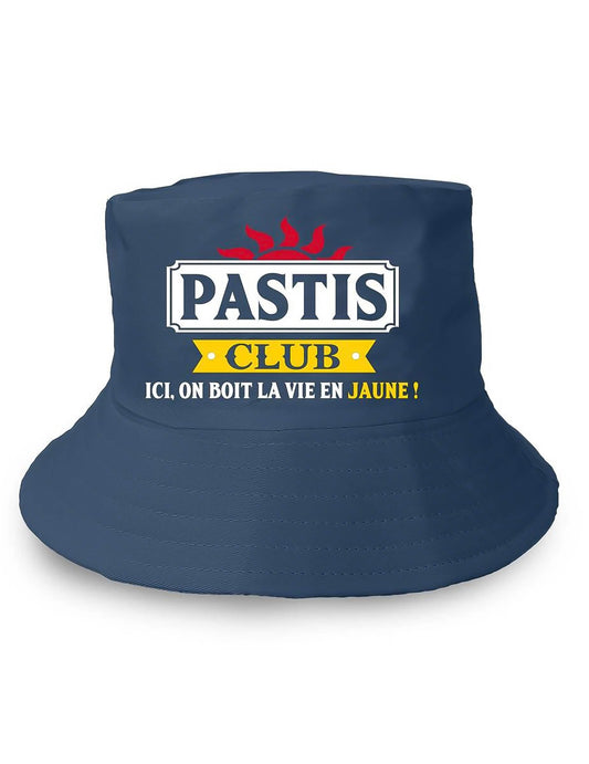 Chapéu de balde Pastis Club azul adulto