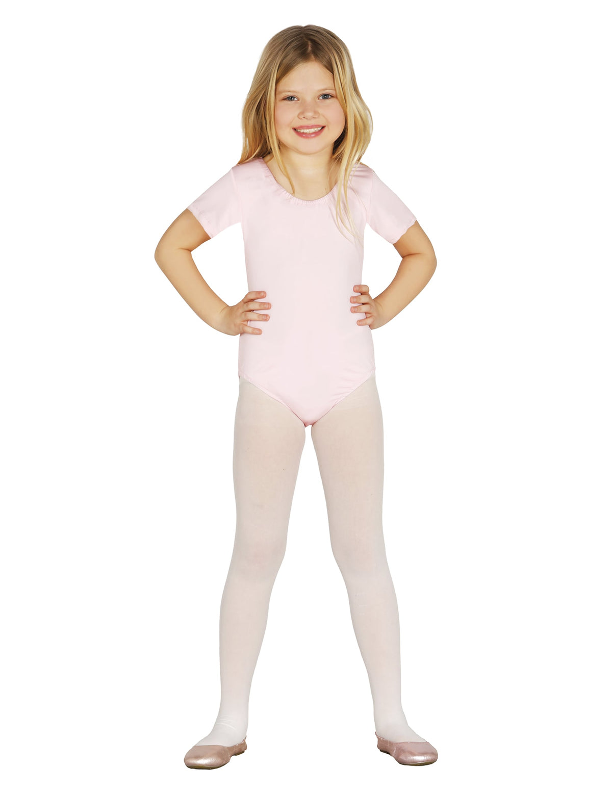Body manches courtes rose pâle pour enfant