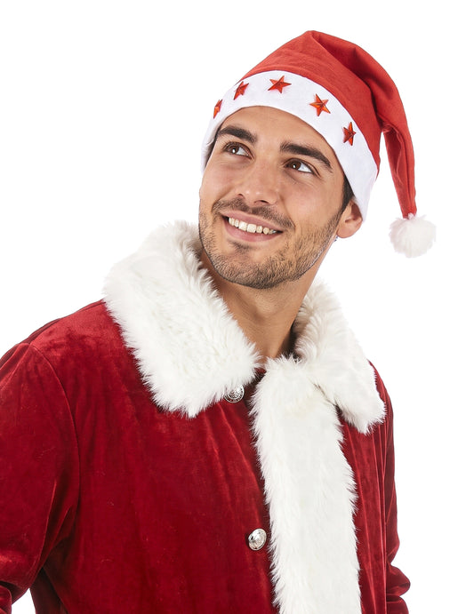 Gorro luminoso de pai Natal