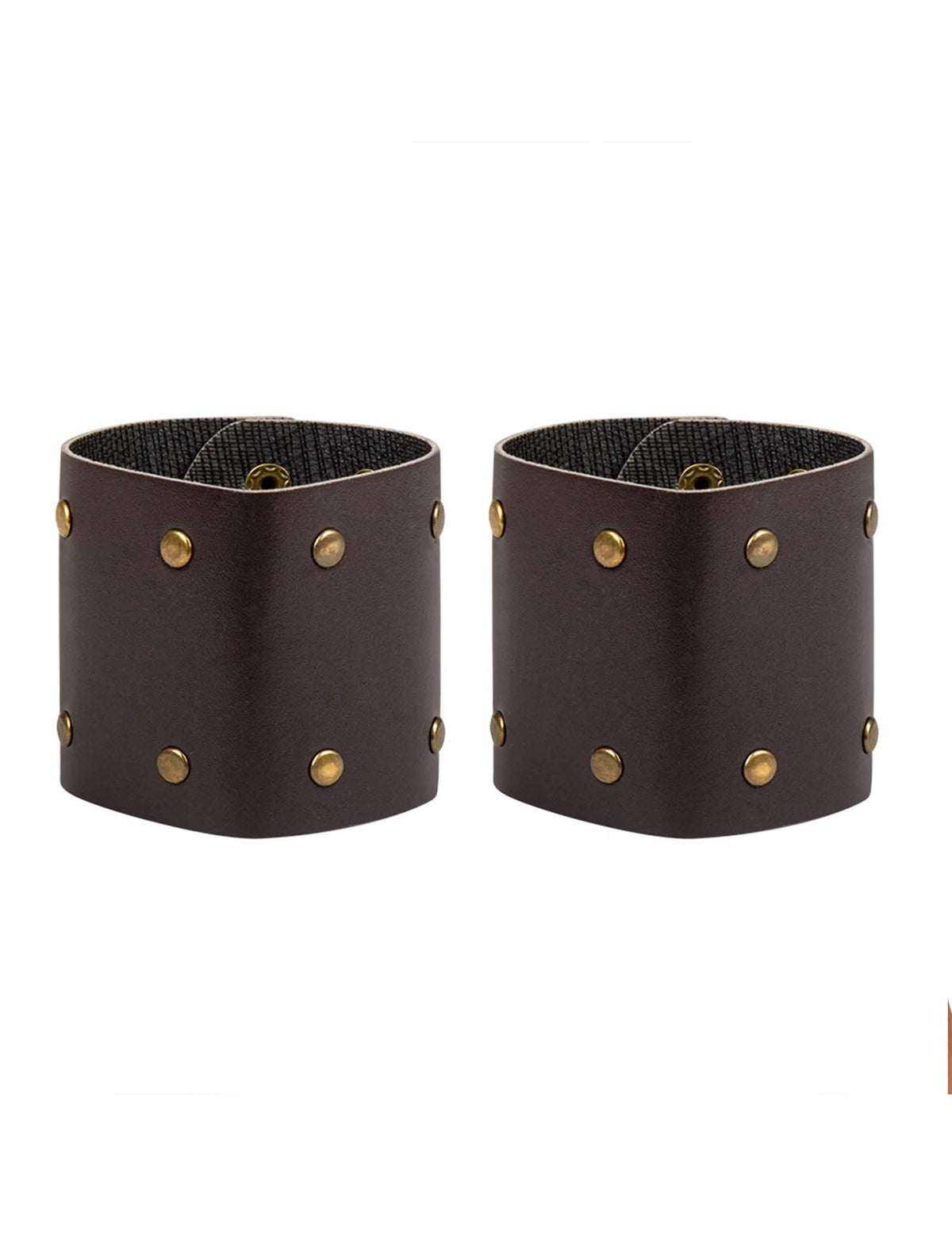 Vue de face de la paire de bracelets de guerrier romain pour adulte