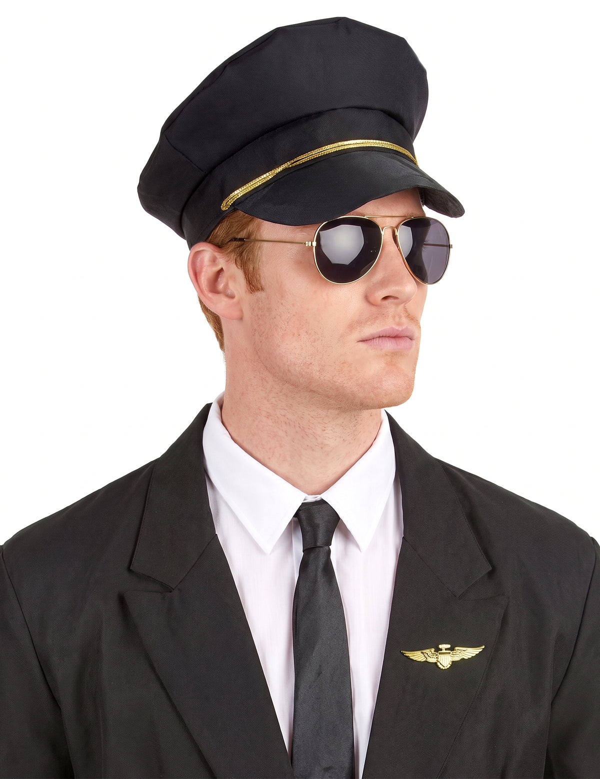 Broche dourado de piloto de avião
