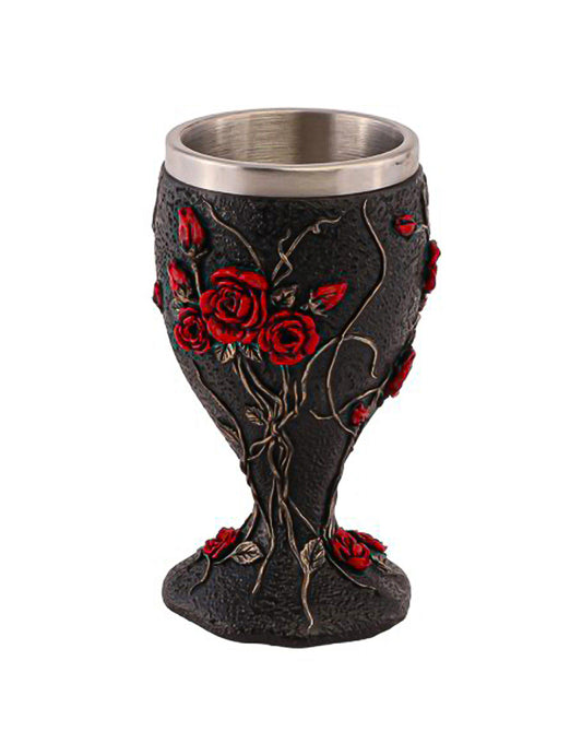 Cálice decorativo em resina gótico 7 x 7 x 14,5 cm