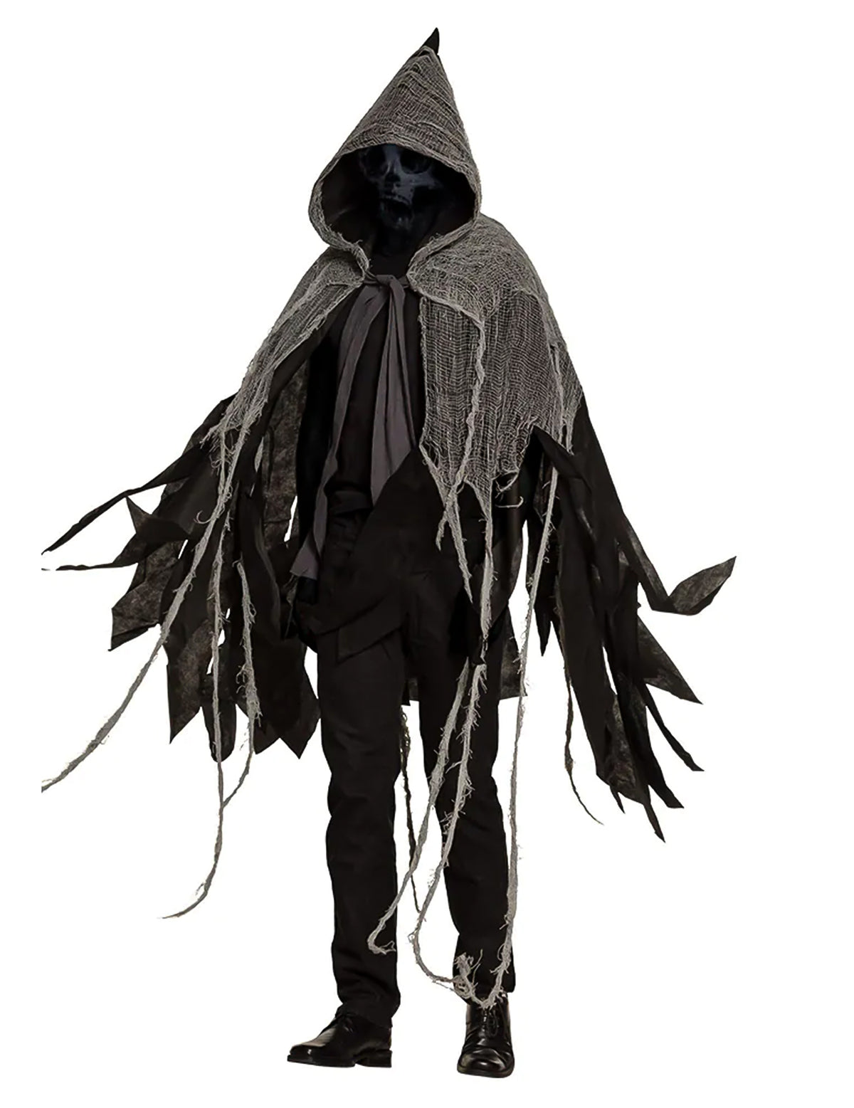 Vue d'ensemble de face de la cape obscure Halloween