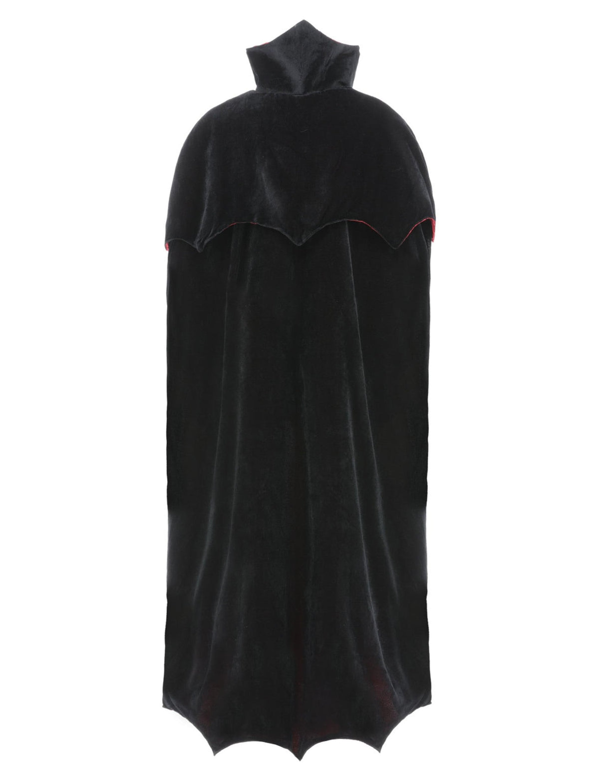 Vista de trás da capa de vampiro luxo em veludo para adulto
