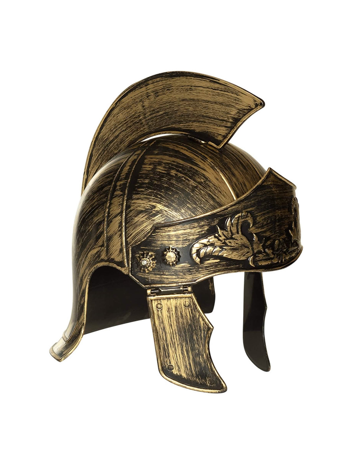 Vista de perfil do capacete de centurião romano para adulto