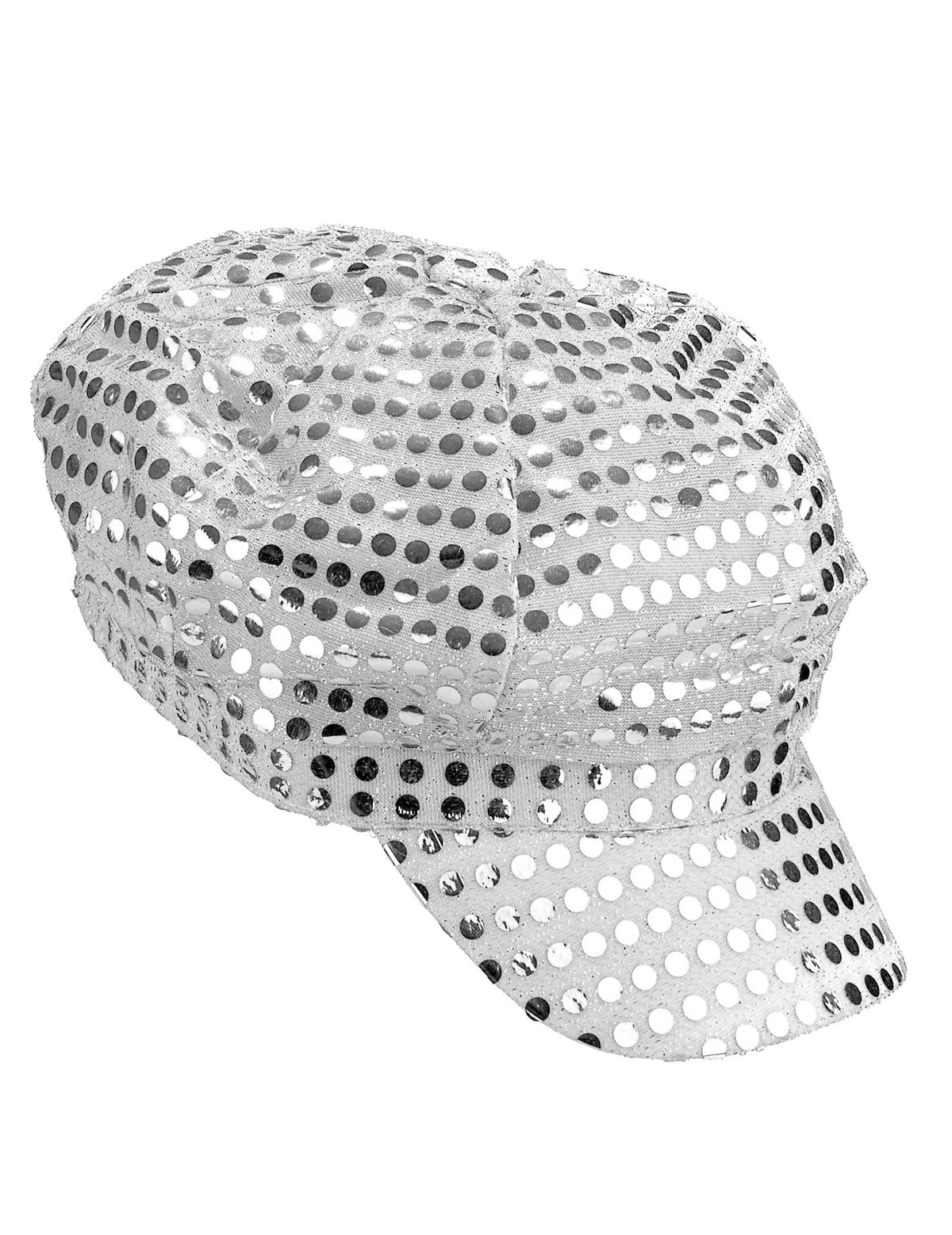 Boné disco prateado