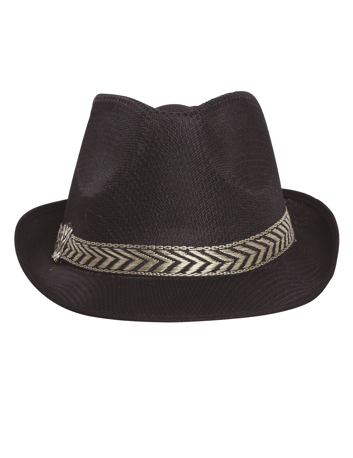 Vue de face du chapeau borsalino trilby pour adulte