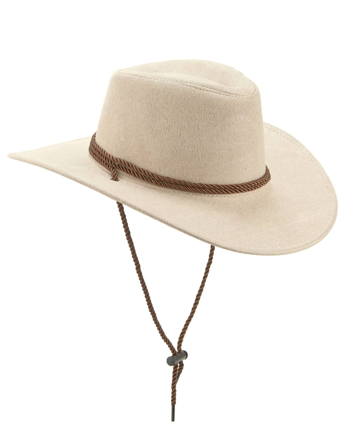 Chapéu cowboy luxo bege adulto