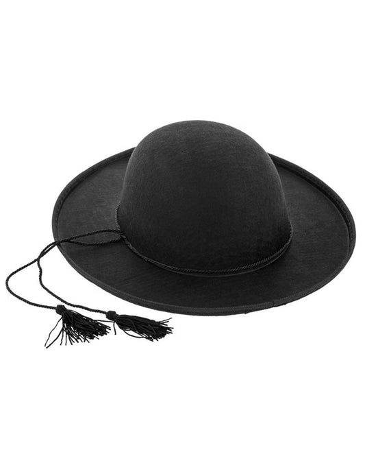Vue de côté du chapeau curé pour adulte