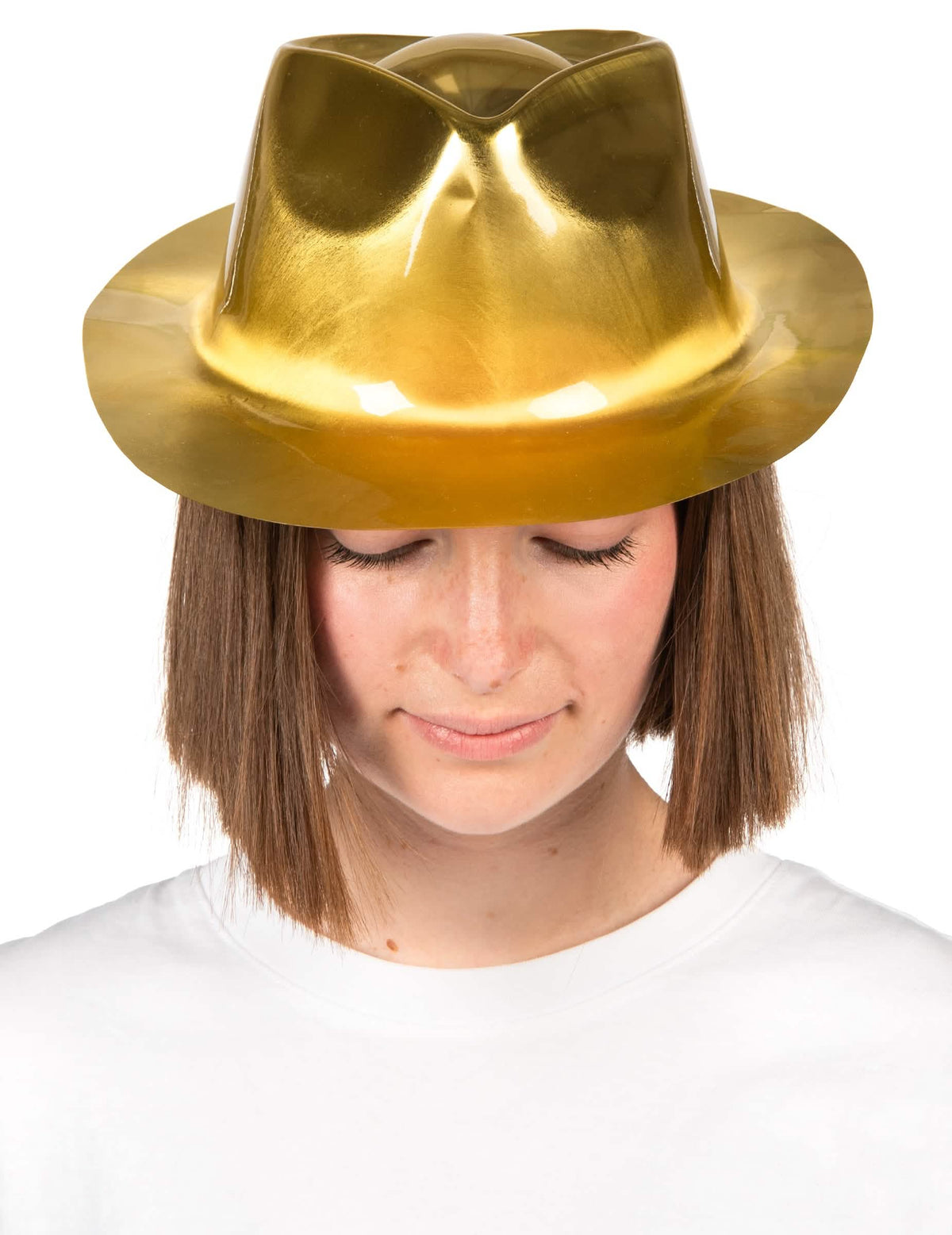 Vue de face du chapeau gangster
