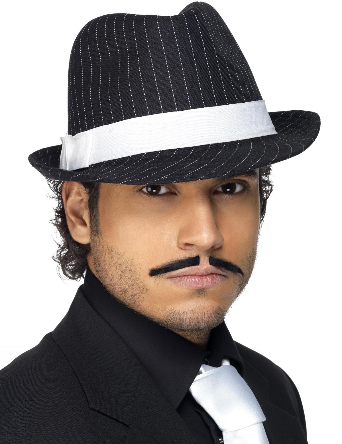 Vue de face du chapeau gangster pour adulte