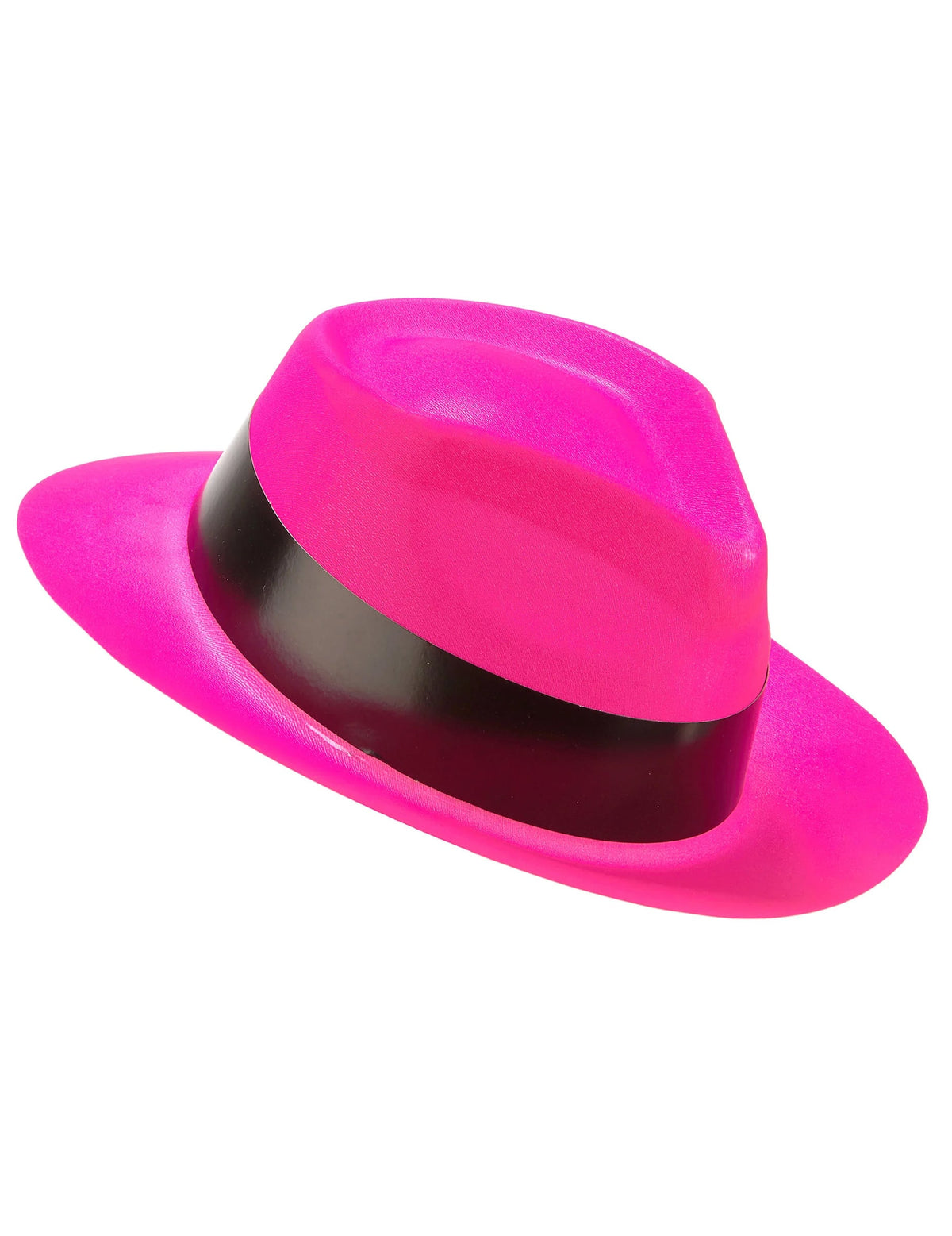 Chapéu gangster cor-de-rosa fluo adulto