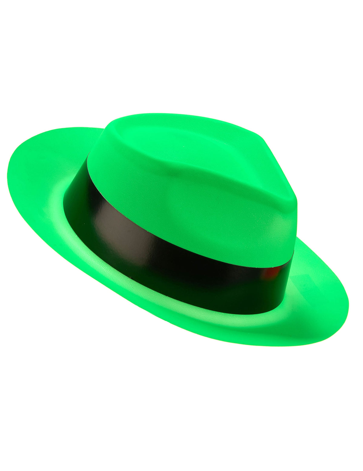 Chapéu gangster verde fluo adulto