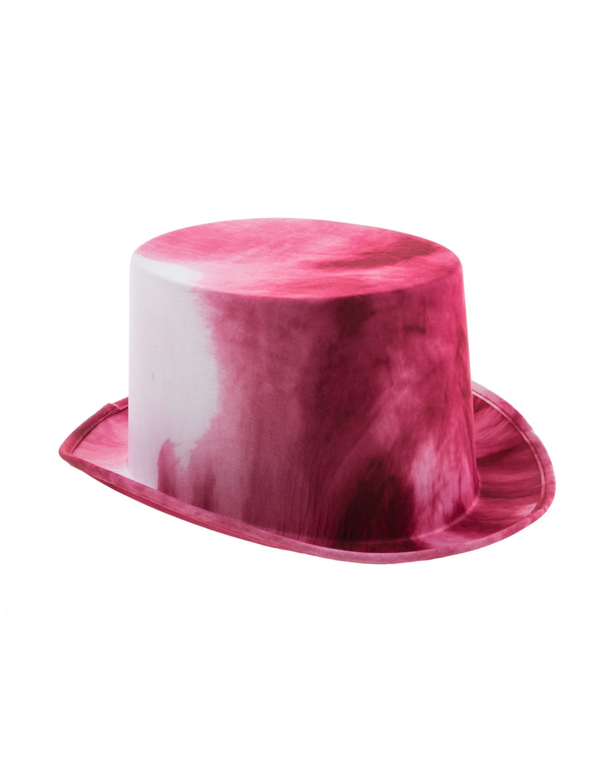Cartola branco ensanguentado para adulto vermelho e branco