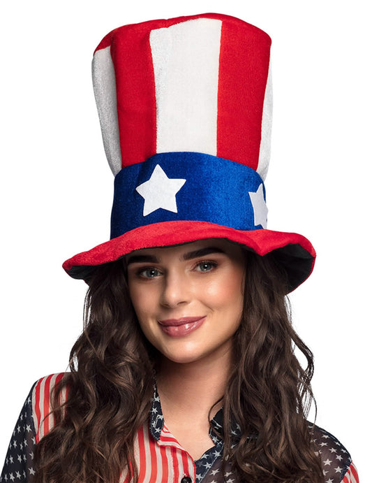 Chapéu alto USA adulto