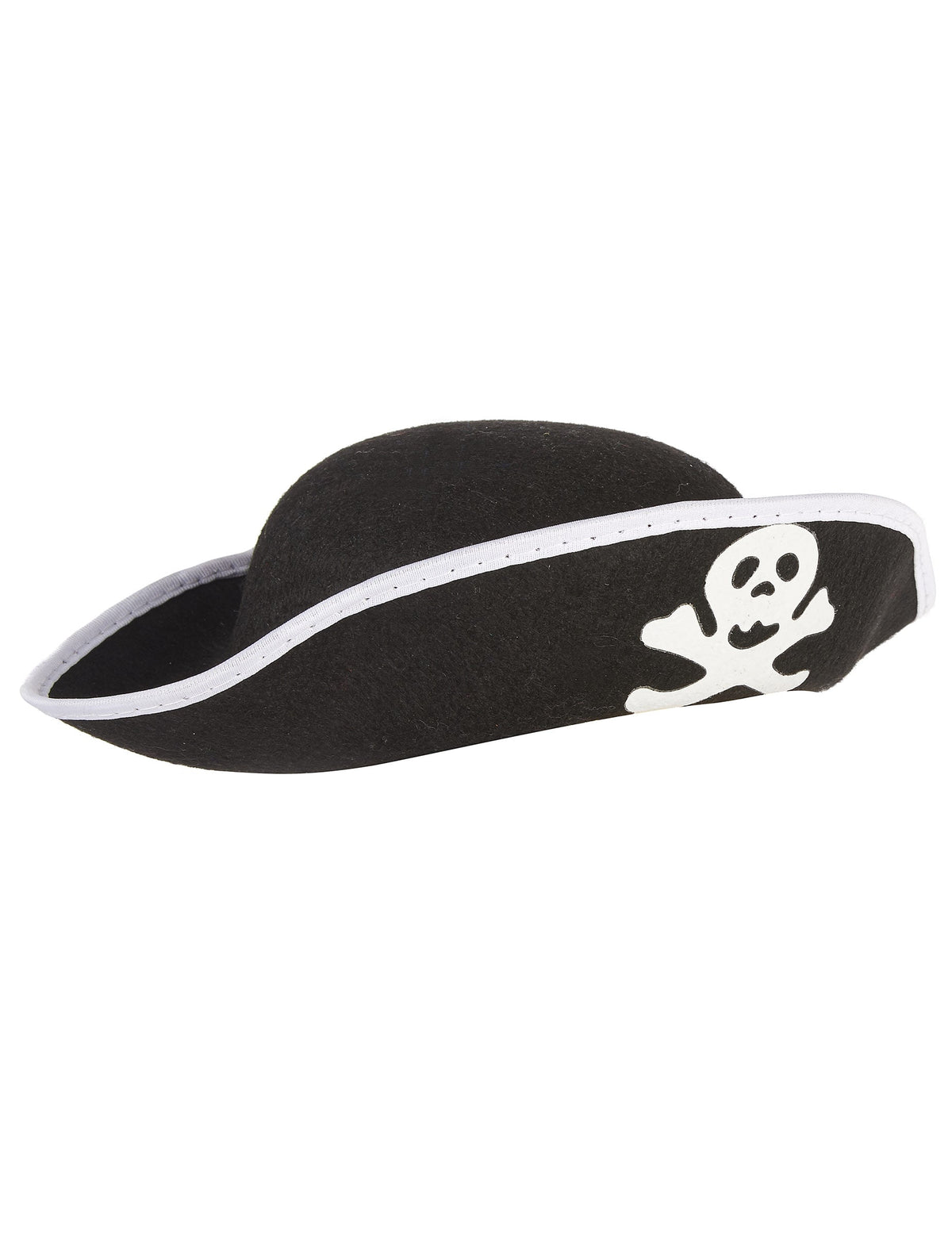 Vue de profil du chapeau pirate crâne pour enfant