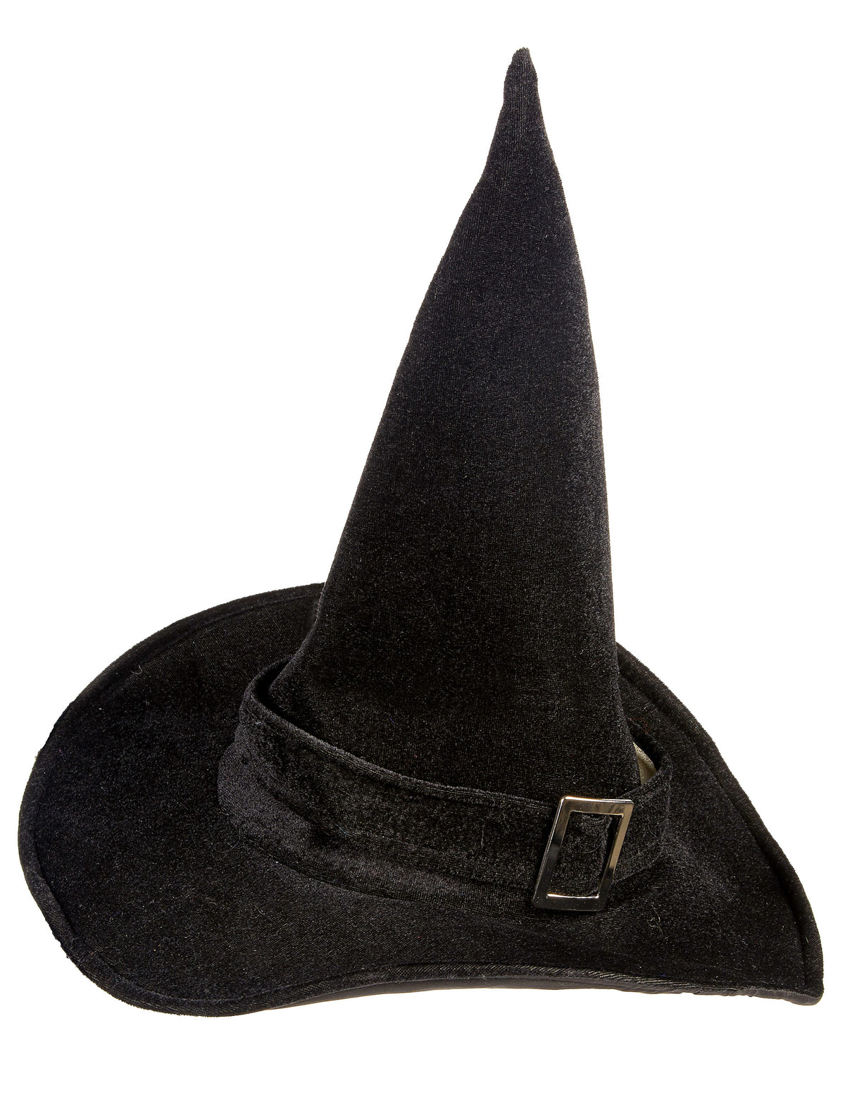 Vue de profil du chapeau de sorcière pour adulte