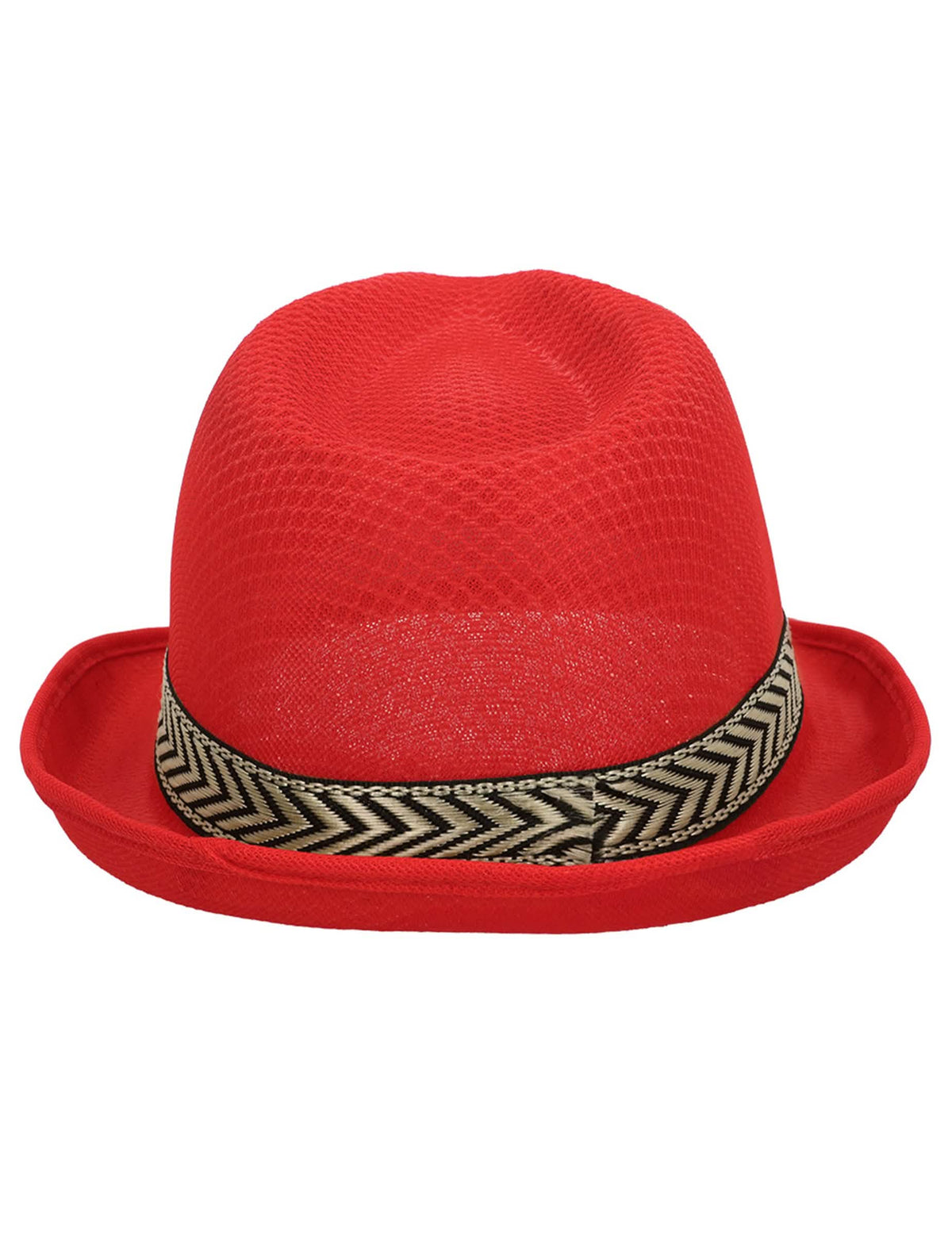 Chapéu borsalino disco vermelho para adulto