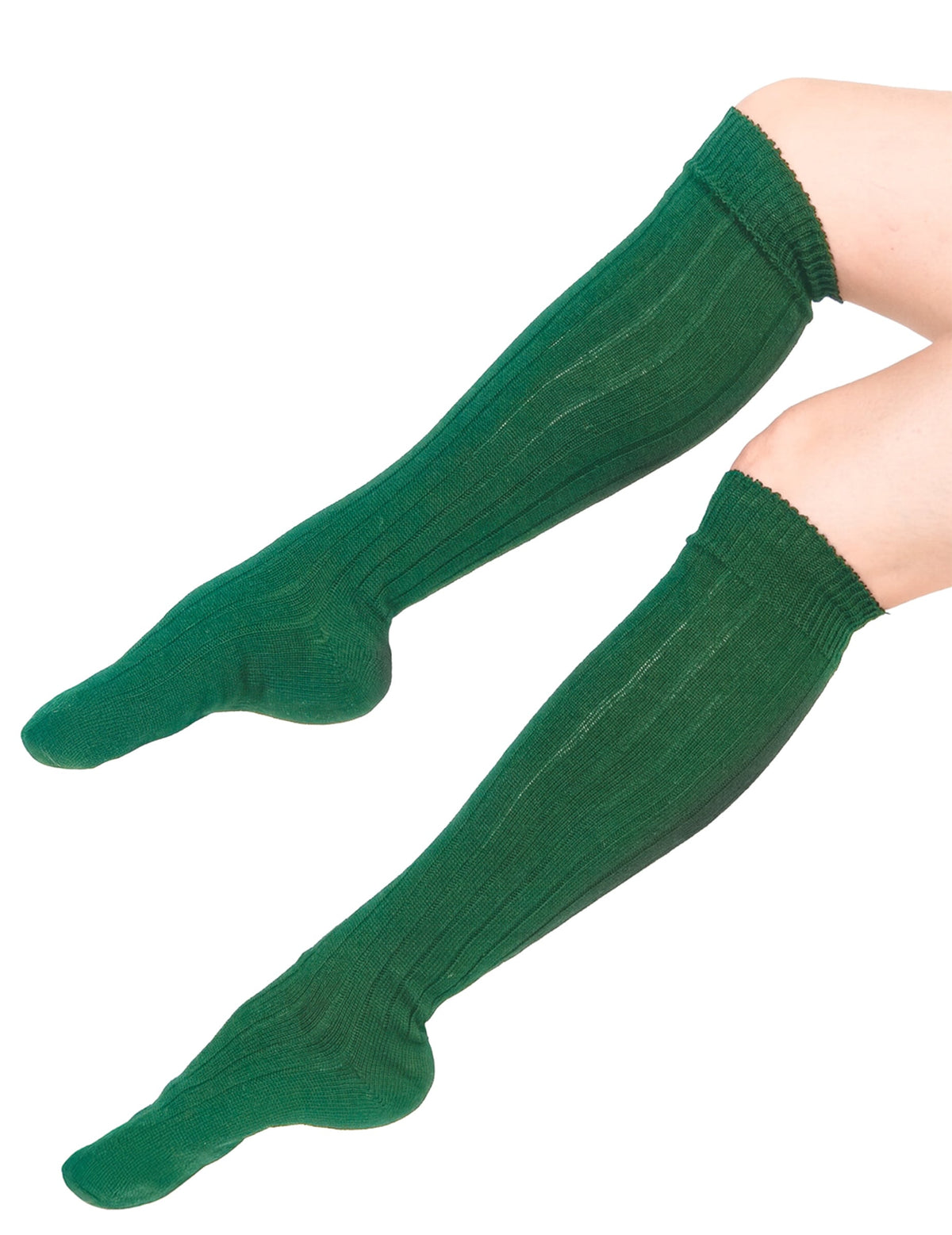 Meias longas para adulto verdes