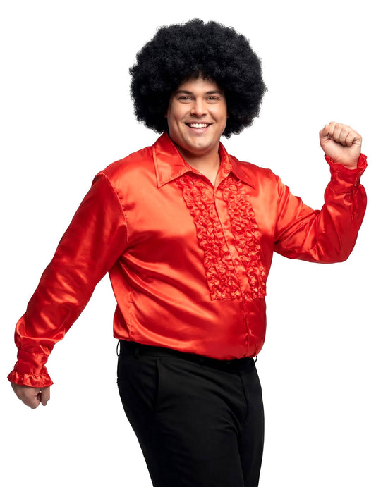 Disfarce disco vermelho para homem