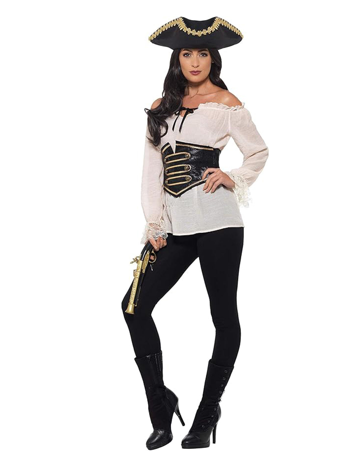 Vue d'ensemble de la chemise pirate pour femme