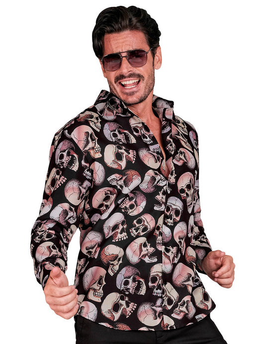 Camisa de caveira para homens
