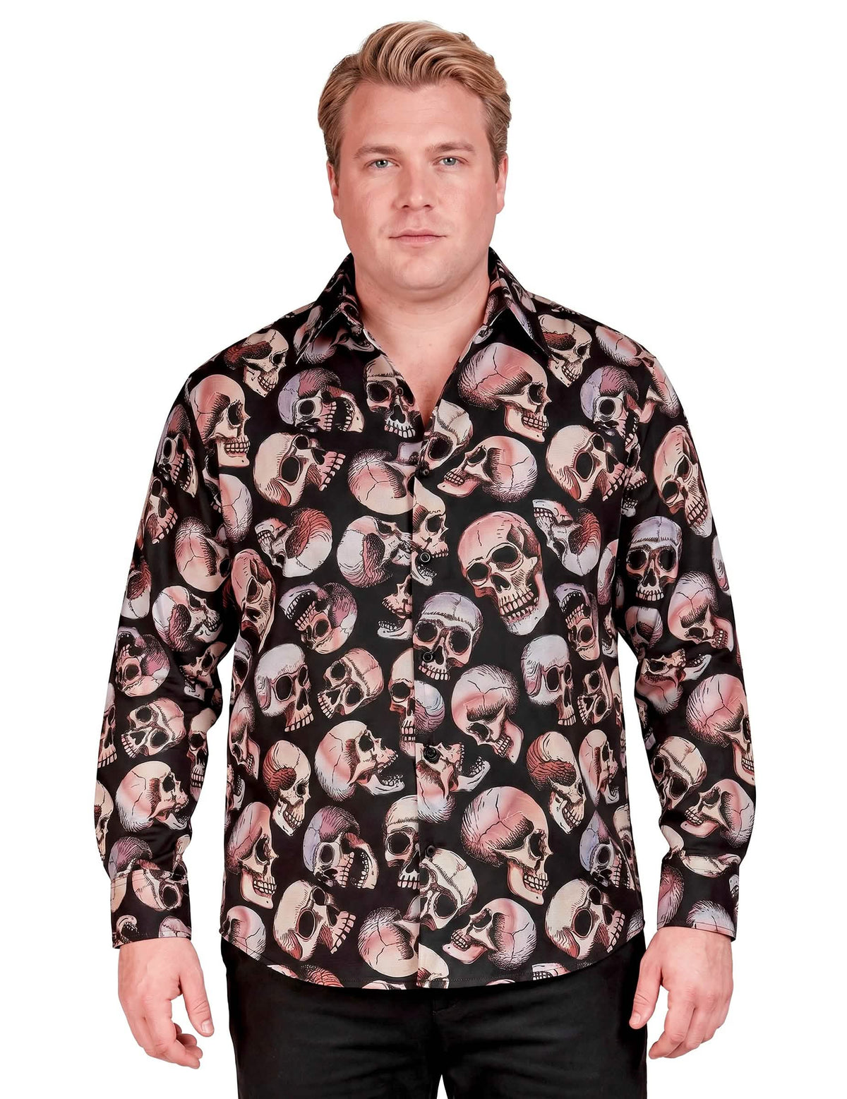 Camisa de caveira para homens