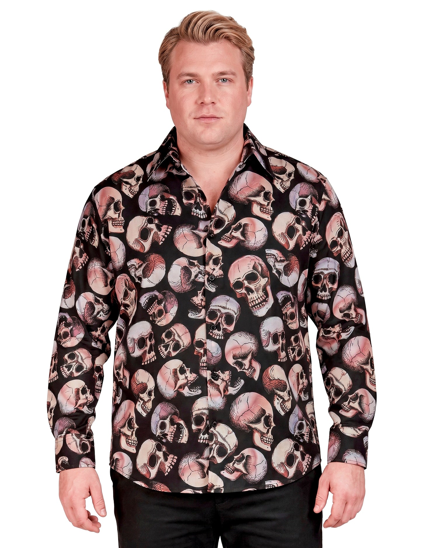 Camisa de caveira para homens
