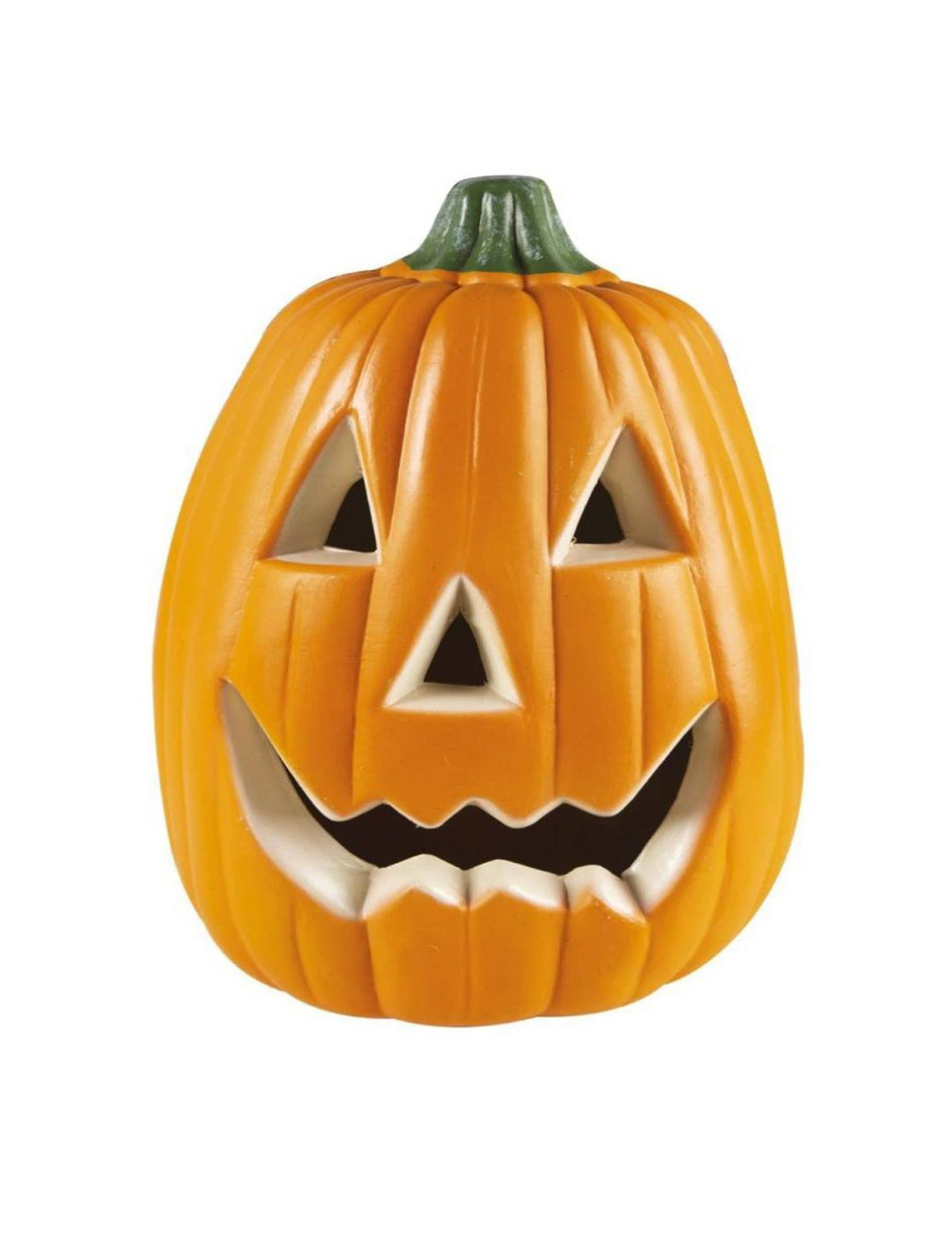 Vue de face de la citrouille lumineuse Halloween