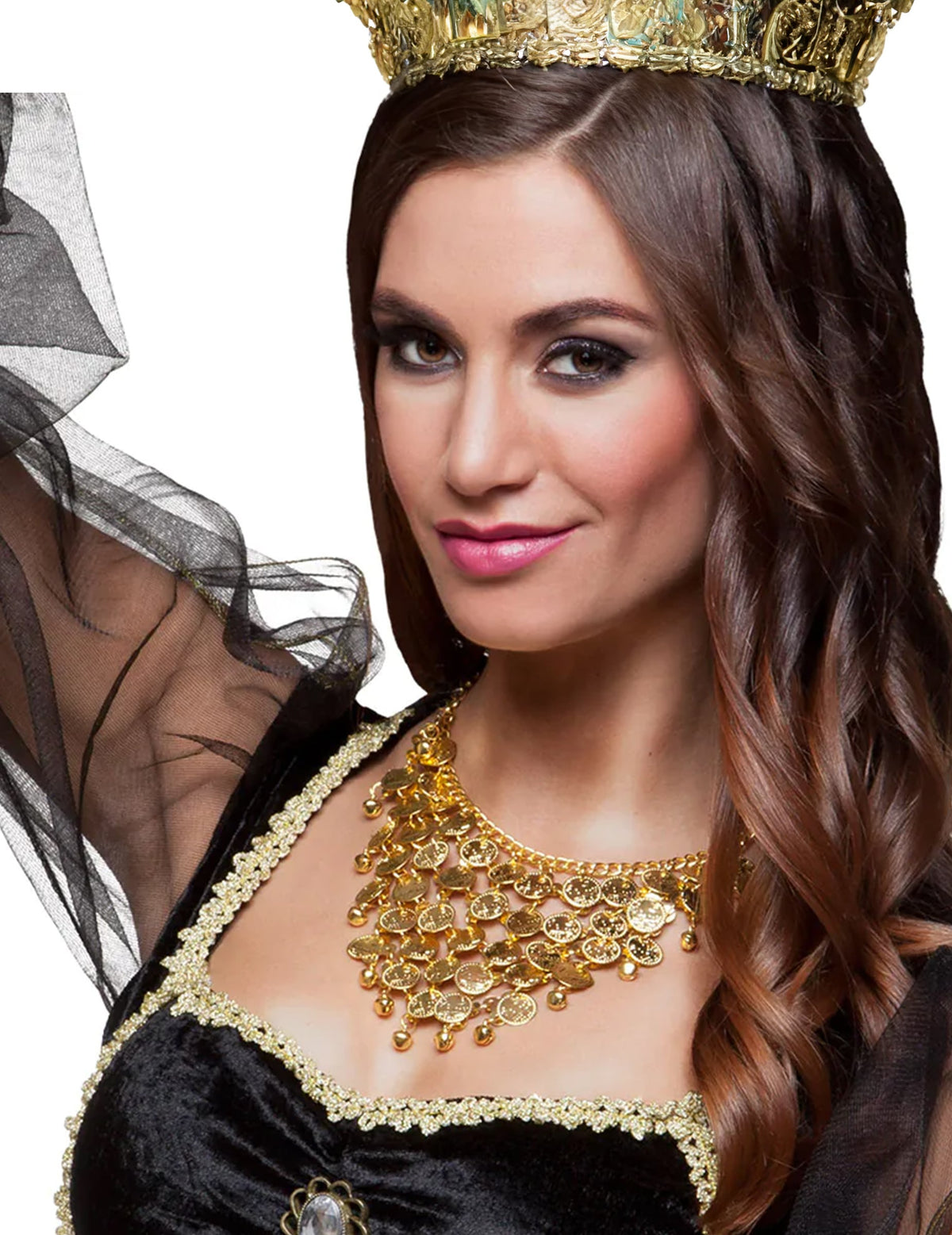 Gros plan du collier danseuse orientale pour femme