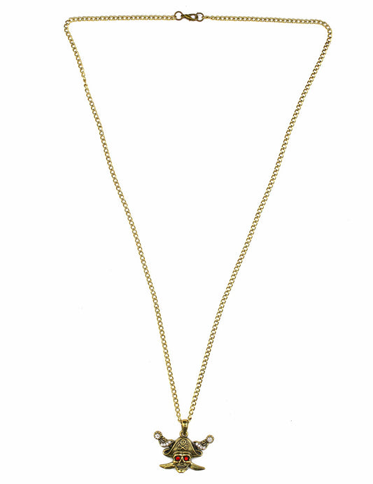 Colar dourado pirata adulto