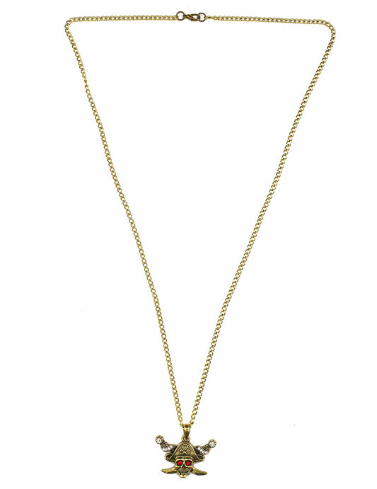 Colar dourado pirata adulto