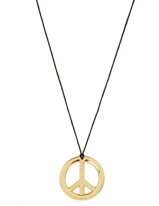Colar hippie de metal para adulto