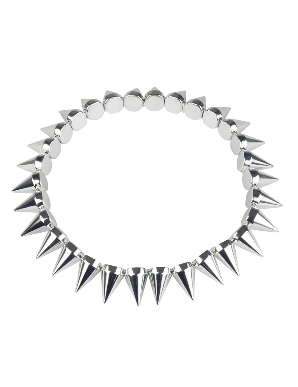 Vue de face du collier punk pour adulte