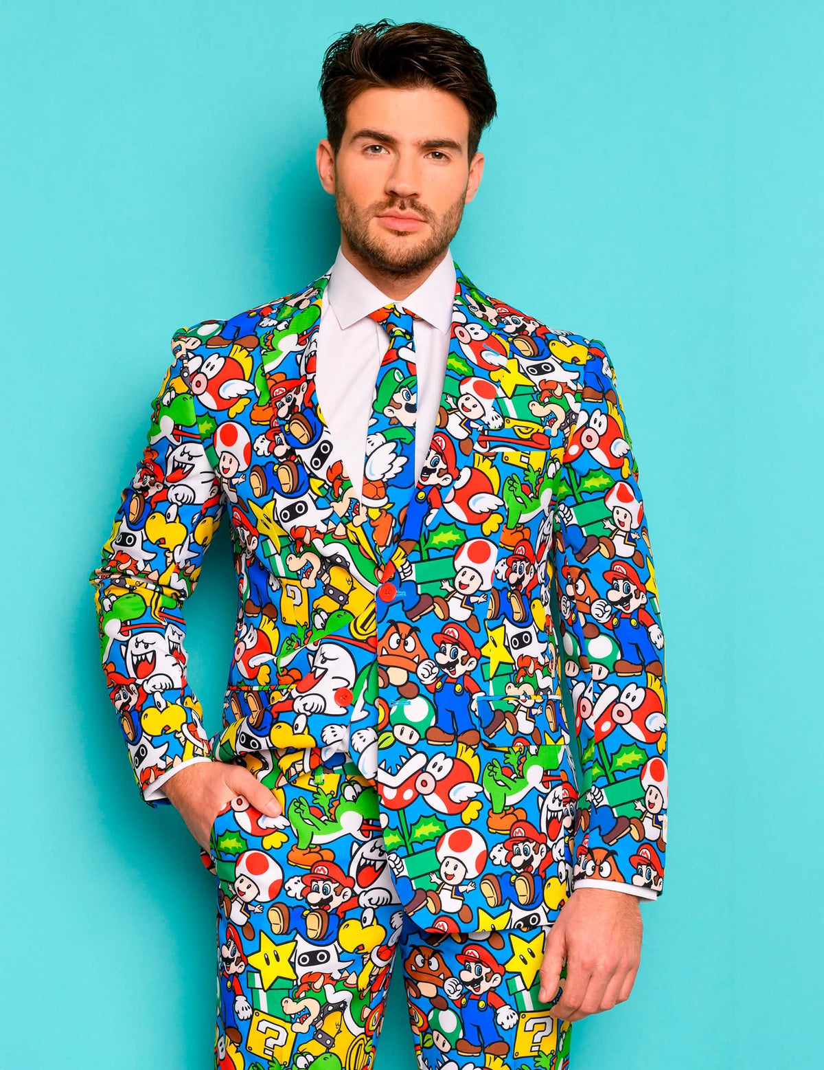 Fato Mr. Super Mario™ adulto Opposuits™