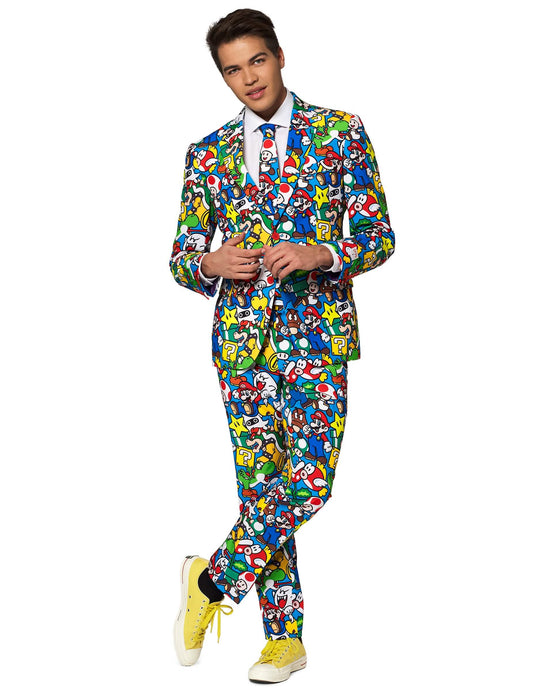 Fato Mr. Super Mario™ adulto Opposuits™