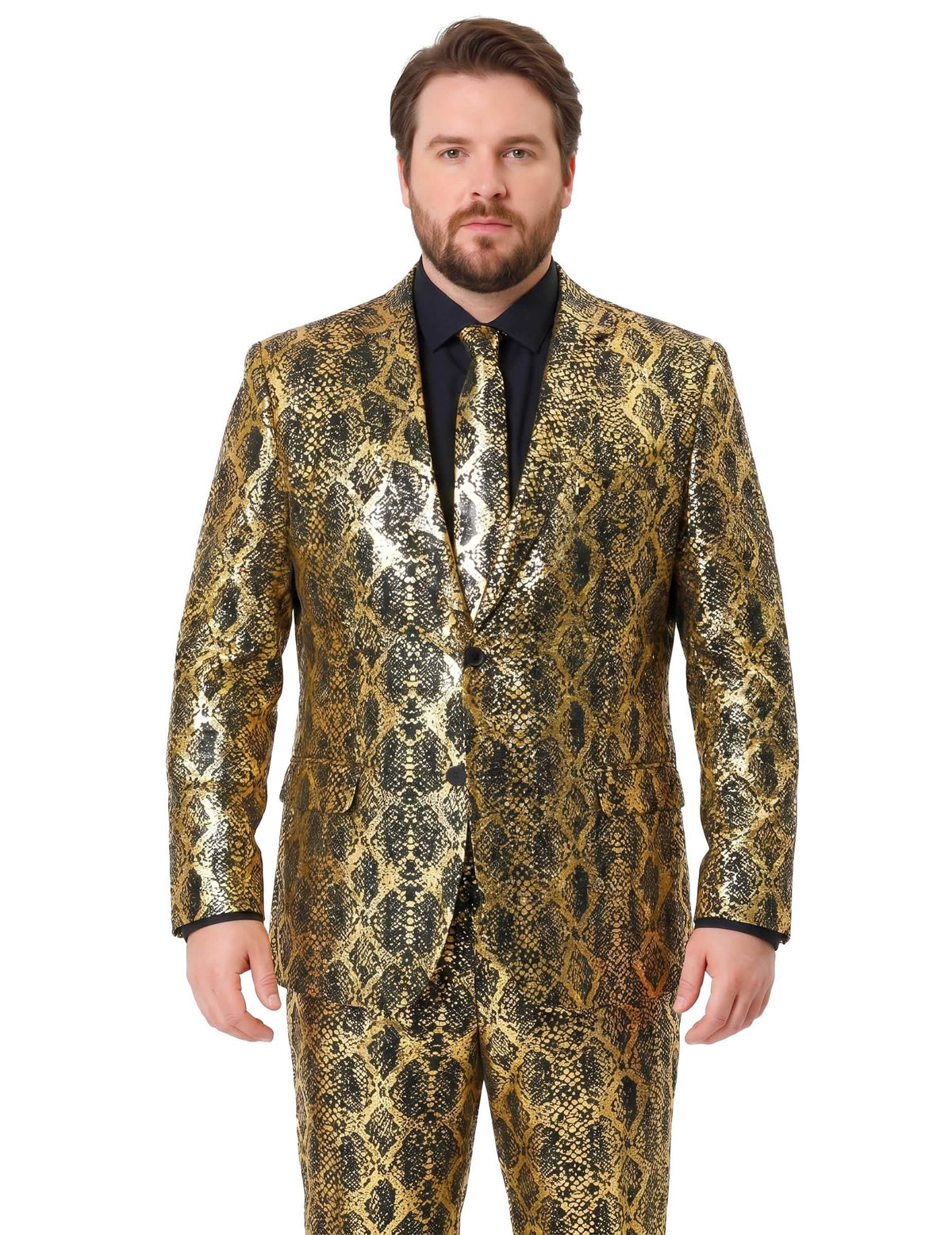 Fato de cobra Brilhante Opposuits para adulto
