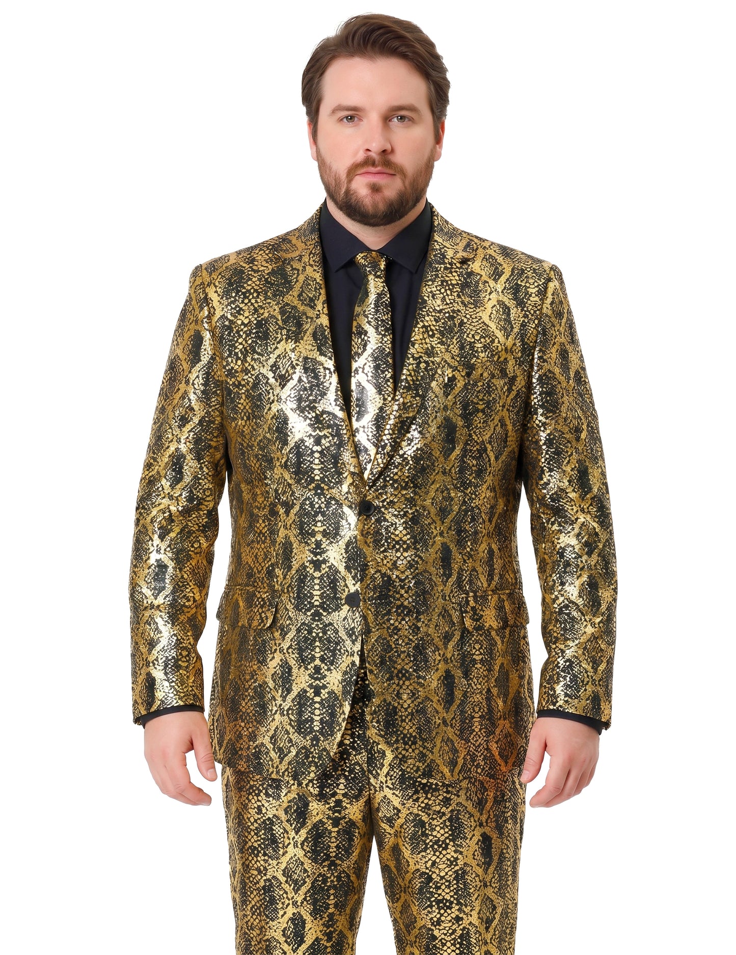 Fato de cobra Brilhante Opposuits para adulto