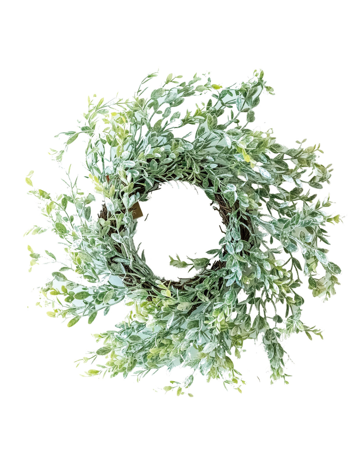 Couronne branches d'eucalyptus pour décoration vert effet naturel