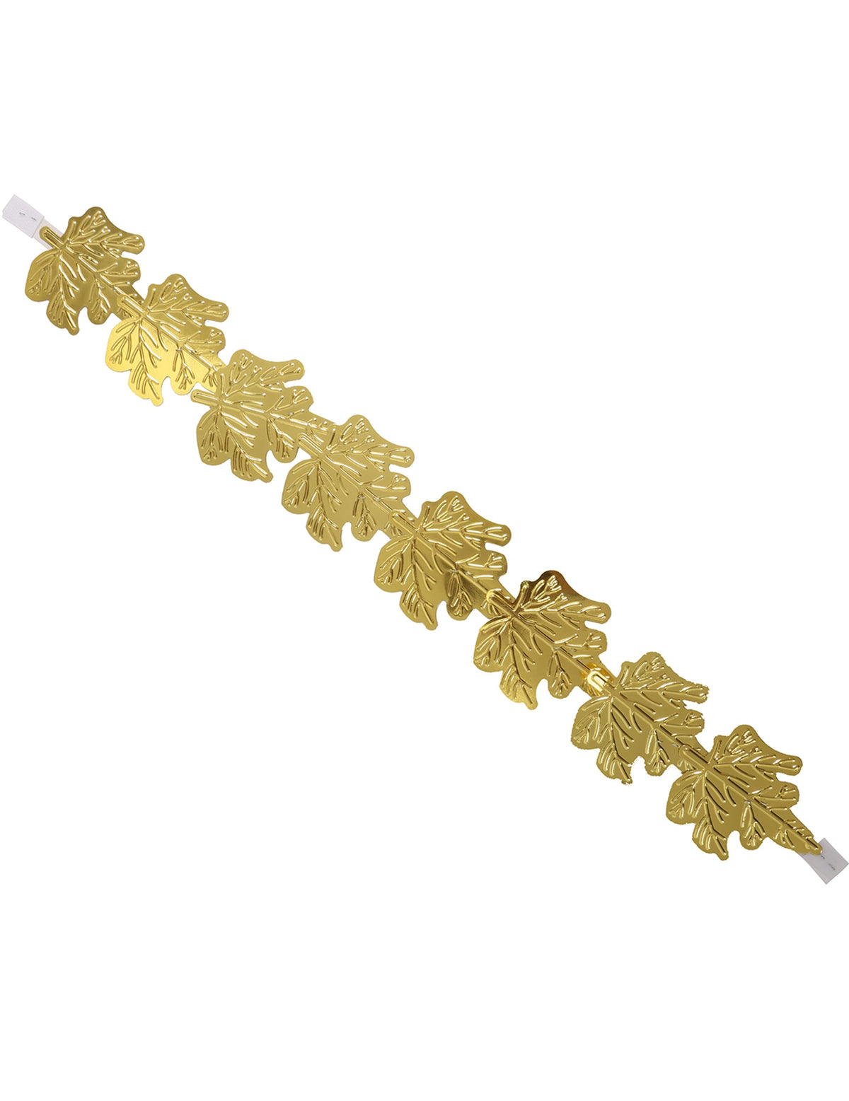 Détail des feuilles de la couronne de laurier pour adulte dorée