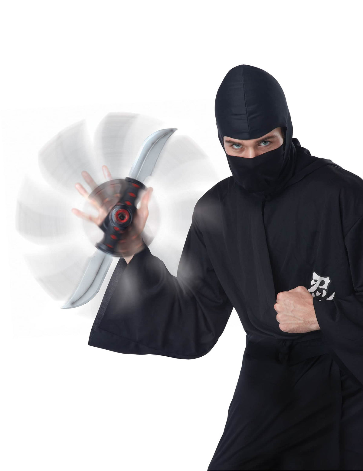 Efeito de rotação em movimento da faca de dupla lâmina Ninja