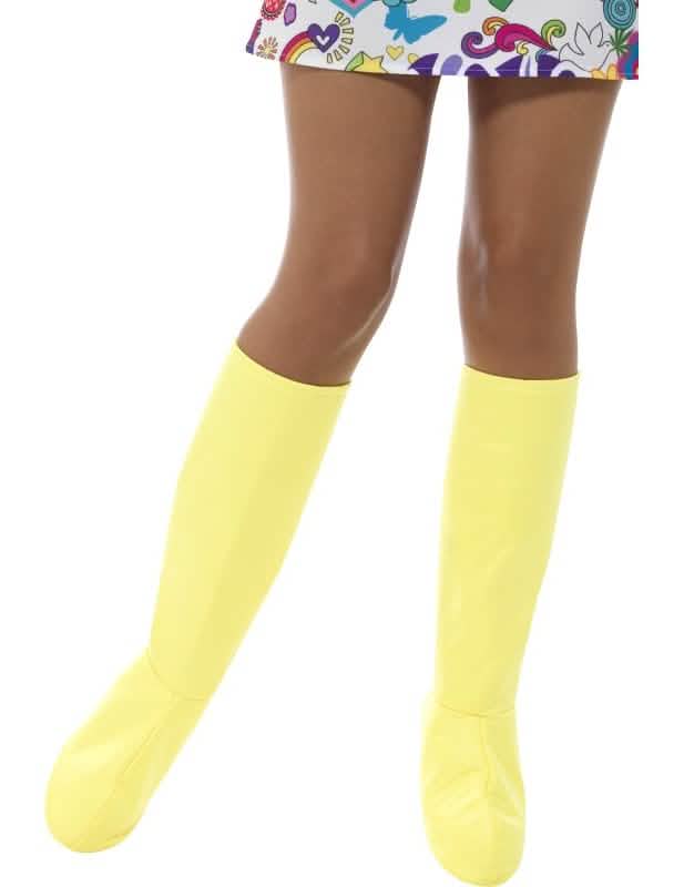 Cobre-botas amarelas para mulher