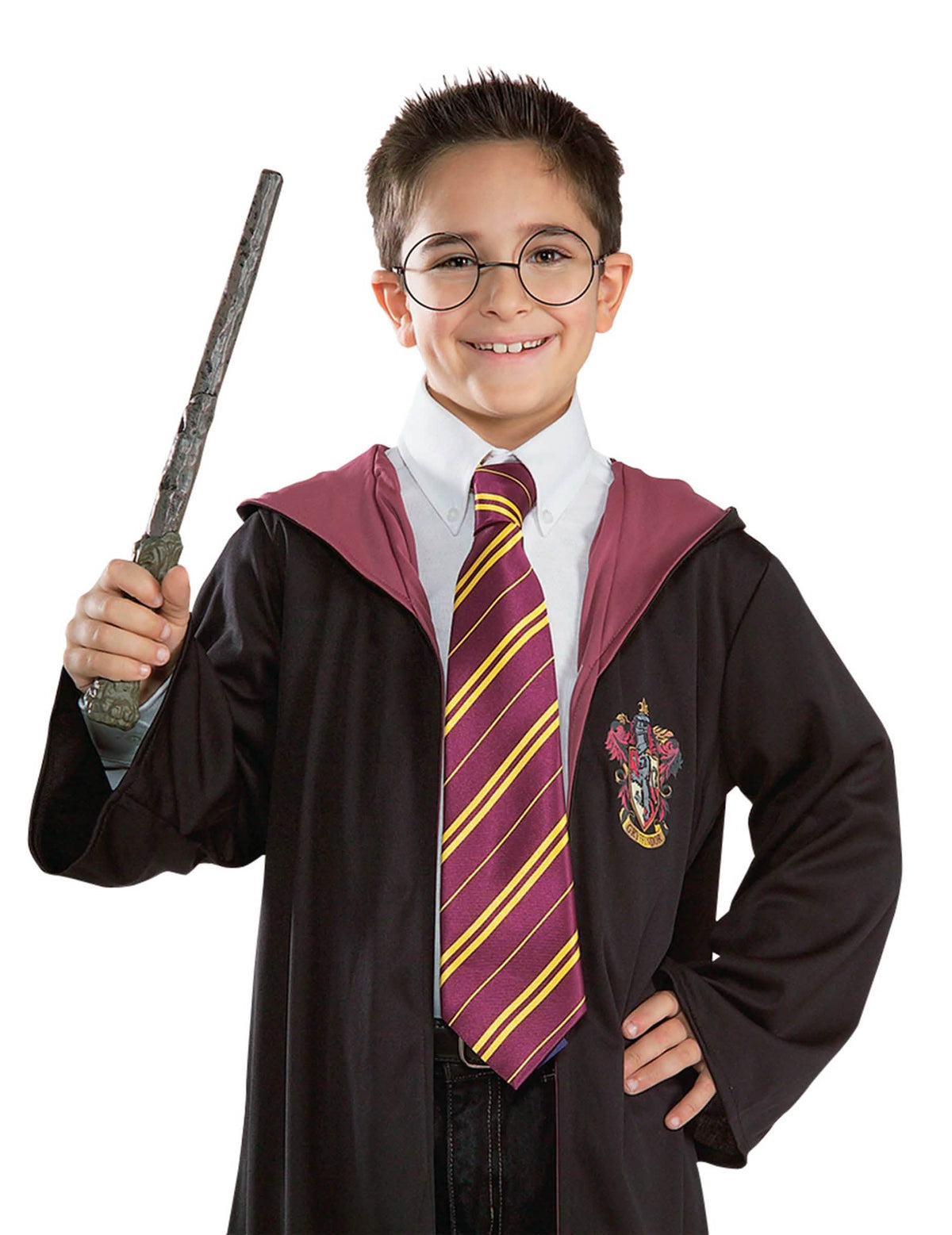 Gravata Harry Potter para criança bordeaux e amarelo Gryffindor